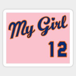 Mets My Girl #12 Magnet